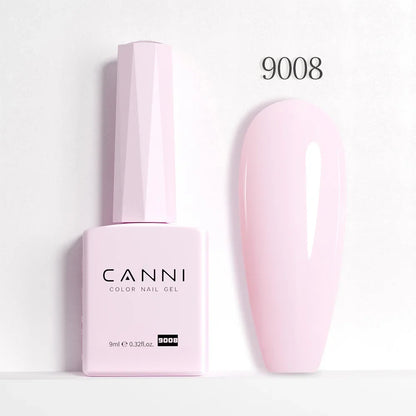 CANNI Hema Free Nail Gel Polish Fall Color Collection Semi Permanent Diamong Long Wear Top Coat Red Gorgeous JellyNude Color 9ml