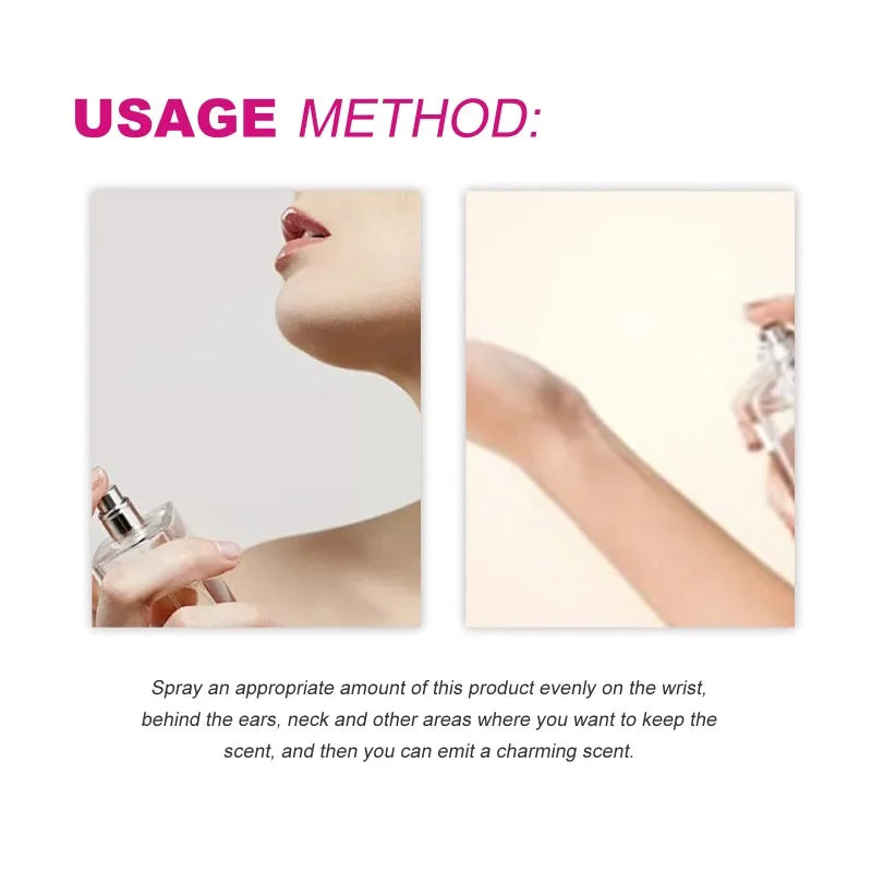 Women's Niche Charm Perfume Fresh Light Scent Long-Lasting Gentle Elegance for Dates Fragrance Pheromone Eau De Parfum Cologne
