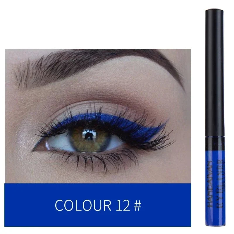 Waterproof Liquid Eyeliner Pen - Long-Lasting Colorful Eye Liner
