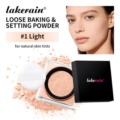Waterproof Loose Baking&Setting Powder Long Lasting Oil Control Matte Setting Powder Natural Brightening Face Cosmetics