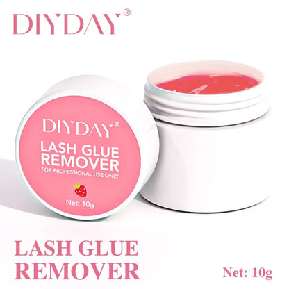 DIYDAY Eyelash Glue Remover No Irritation Ultra-Fast Cleaning Lash Cream Safe for Sensitive Eyes Easy Removal for False Lashes