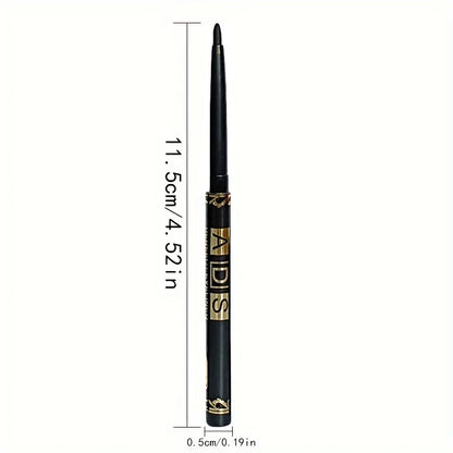 3pcs Black Eyeliner Pencils -Waterproof, Sweatproof & Smudge-Proofwith Easy Twist Application for Flawless Eye Makeup