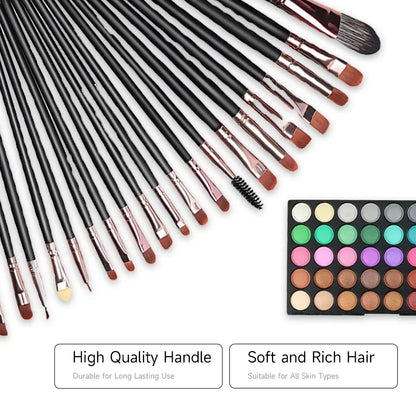 120 Colors Matte Shimmer Eyeshadow Palette Natural Waterproof Lasting Eye Shadow Makeup Set with 20 makeup brushes Cosmetics Kit