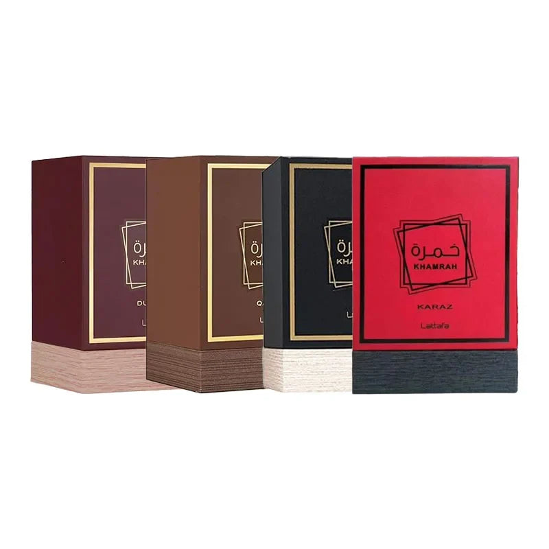 Lattafa Khamrah Vanilla Warm Spicy Amber Cinnamon Eau De Parfum Long-Lasting Fragrance for Unisex 100ML Long Lasting Fragrance