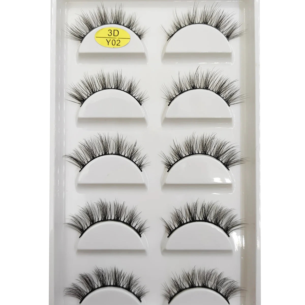 5 Pairs Natural 3D Mink False Eyelashes, Soft Wispy, Fluffy Eye Faux Lashes, Make Up Eyelash, Beauty Cat Cilios, 9 Styles