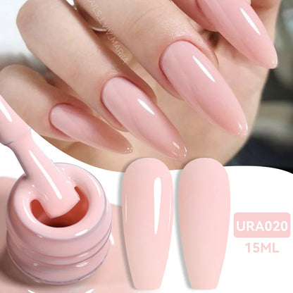 UR SUGAR 15ml Jelly Milky White Translucent Color Gel Polish Semi Permanent UV Gel Nail Art Soak Off Gel Varnish Latest Fashion