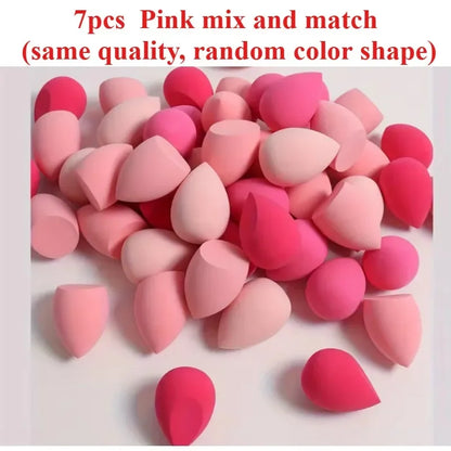 4/7/18piece makeup sponge set suitable for liquid BB cream powder application makeup egg dry wet dual-use powder puff girl