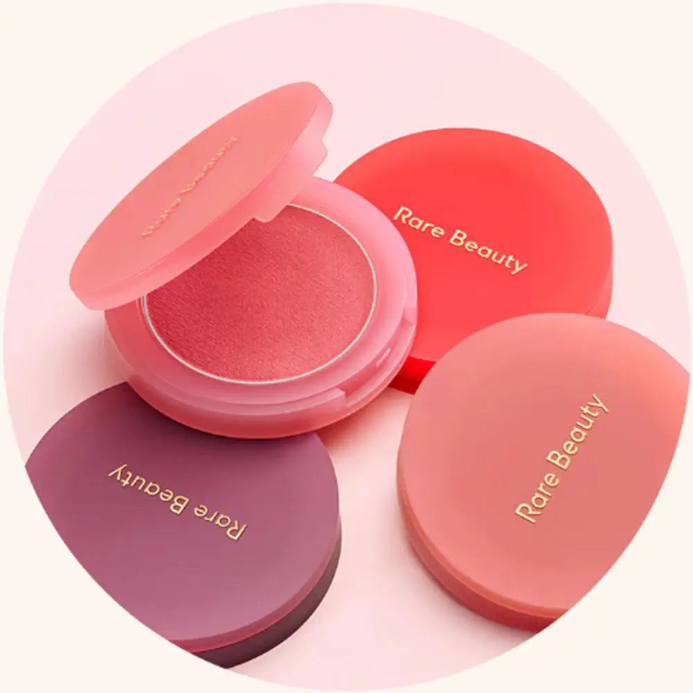 Multicolor Powder Blusher Cream - Long Lasting Natural Cheek Tint Lightweight Blendable Face Makeup Cosmetic Accessory