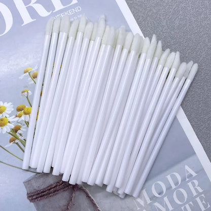 500pcs Lip Brush Disposable Lipstick Brush Eyelash Microbrush Mascara Wands Applicator Swab Eyelash Extension Tools Wholesale