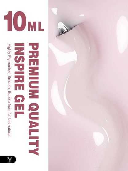 YOKEFELLOW 10ml Jelly Nude Gel Nail Polish High Quality Translucent Pink Nail Gel Varnish Soak Off UV Gel Polish Long Lasting