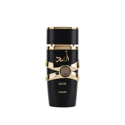 Lattafa Perfumes Asad Unisex Eau De Parfum Spray 3.4 Ounce Arabian Women's Perfume Natural Long Lasting Fragrance Cologne