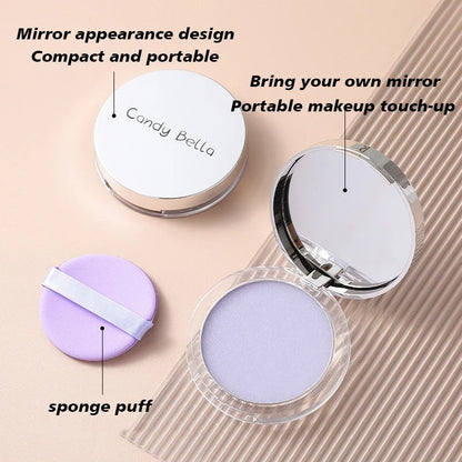 1PC Candy Bella Violet Cream To Powder Skin-friendly Skin Natural Face Long Lasting Oil-controlling Contouring Powder Cosmetics