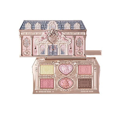 Flower Knows Sweetie Bear Eyeshadow Palette - 6 Colors Matte Shimmer