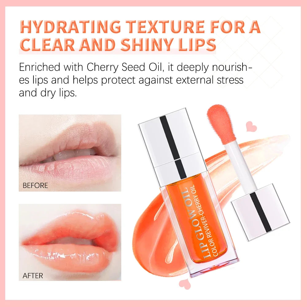 Crystal Jelly Lip Glow Oil - 6ml Moisturizing Plumping Gloss