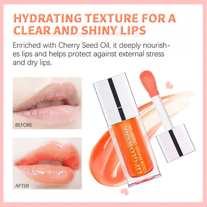 Crystal Jelly Lip Glow Oil - 6ml Moisturizing Plumping Gloss