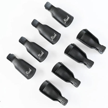 (10Pcs) Gel Nail Polish Remover Cap Clips Resuable Finger&Toe Nail Clips for removal Acrylic Nail Art Gel Polish Soak Off Tool