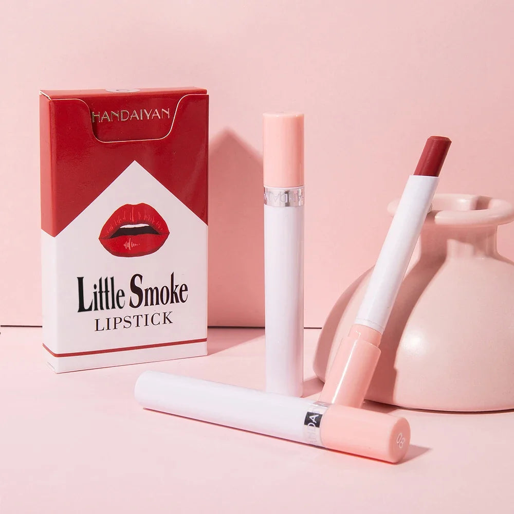 Handaiyan matte lipstick 4pcs/set velvet small cigarette lipstick set that is not easy to fade