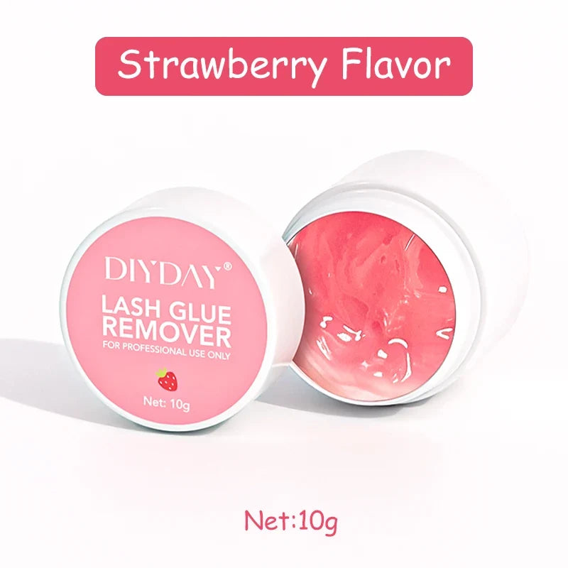 DIYDAY Eyelash Glue Remover No Irritation Ultra-Fast Cleaning Lash Cream Safe for Sensitive Eyes Easy Removal for False Lashes