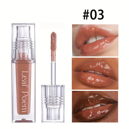 Hydrating Crystal Lip Oil - Plumping & Moisturizing Gloss Tinted