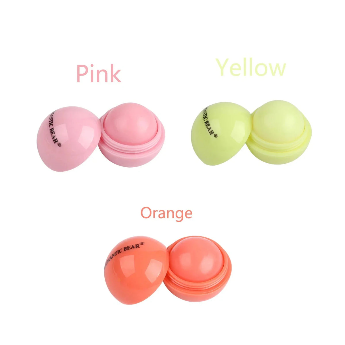 Cute Ball Shaped Lip Balm - Hydrating, Soothing, and Long-Lasting Lip Plumper with Non-Stick Cup for Preventing Frost Cracking a