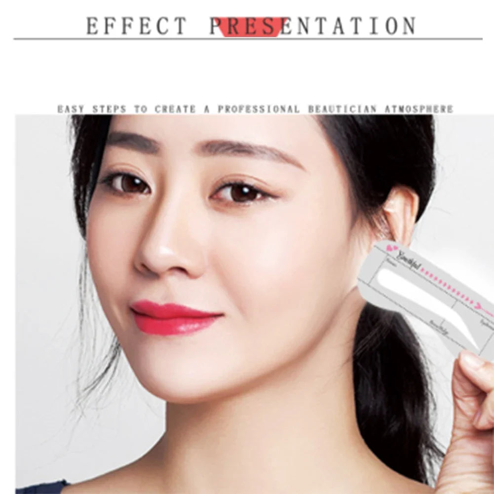DIY Eyebrow Stencil Thrush Tool Eyebrow Shape Paper Brow Makeup Trimming Tool Eyeliner Paper Thrush for Students