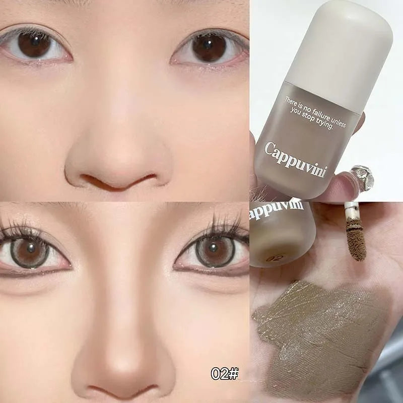 3D Face Contouring Contour Cream Natural Matte Nose Shadow Bronzers Shading Powder Chocolate Gray Brown Cream Capsule Cosmetics