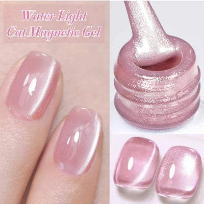 BORN PRETTY 10ml Silver Water Light Cat Magnetic Gel Nail Polish Nail Supplies Vernis Semi Permanent Gel for Fall Winter Nails