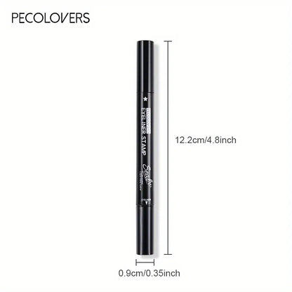 7 Styles Eyeliner Stamp Pen Red Black Liquid Eyeliner Pen Double-ended Lazy Eye Liner Pencil Fast Drying Waterproof Eye Makeup