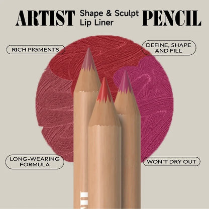 6pcs Face Secret Lip Liner Pencil Set,Ultra-Fine,Smooth Long Lasting Waterproof Matte Velvet,Brown Mixed Color