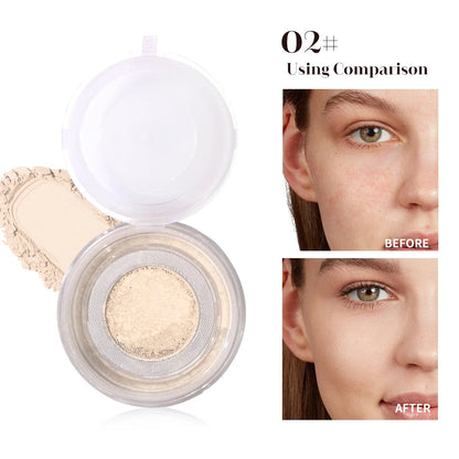 Sweet Heart Powder - Energetic, Soft-Skin Airy Loose Powder, Oil-Control, Sweat-Proof, Waterproof, Long-Lasting Setting Powder