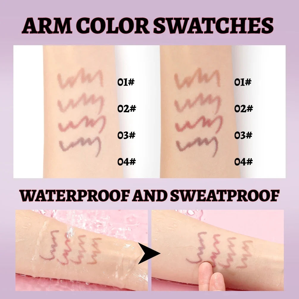 QIBEST 1PC Matte Liquid Lipliner Pencil Waterproof Plumping Stain Lipstick Natural Lip Liner Outline Lips Contour Pen Makeup