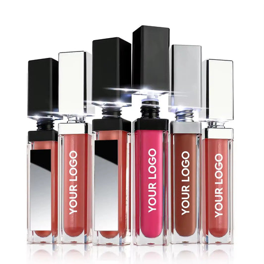 Matte Liquid Lipstick Private Label Vegan Lip Gloss Long Lasting Waterproof Lipgloss Mirror Tubes Wholesale Bulk For Business