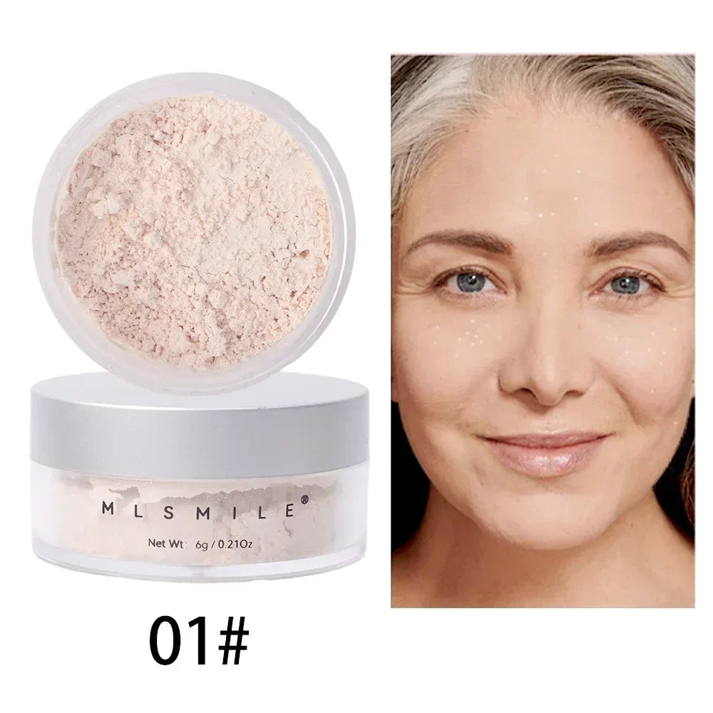 Matte Loose Powder Waterproof Oil-control Translucent Brightening Face Full Coverage Face Makeup Setting Finish Powder Cosmetics