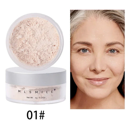 Matte Loose Powder Waterproof Oil-control Translucent Brightening Face Full Coverage Face Makeup Setting Finish Powder Cosmetics