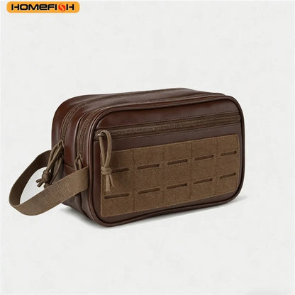 HOMEFISH Tactical Toiletry Bag For Men Hygiene Bag Tool Molle Pouches Small Dopp Kit Mens Shaving Kit Travel shower Makeup