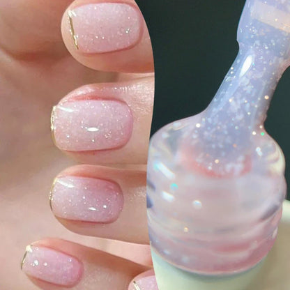 BORN PRETTY 10ml Sliver Carat Mirage Reflective Glitter Gel Nail Polish Sparkling Ultra Shine Soak Off UV Nail Art Gel Varnish