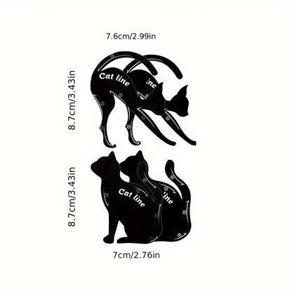 Cat Line Stencils Eye Template Shaper Model Easy to Make up Eyeliner Card for Eye Makeup Tools