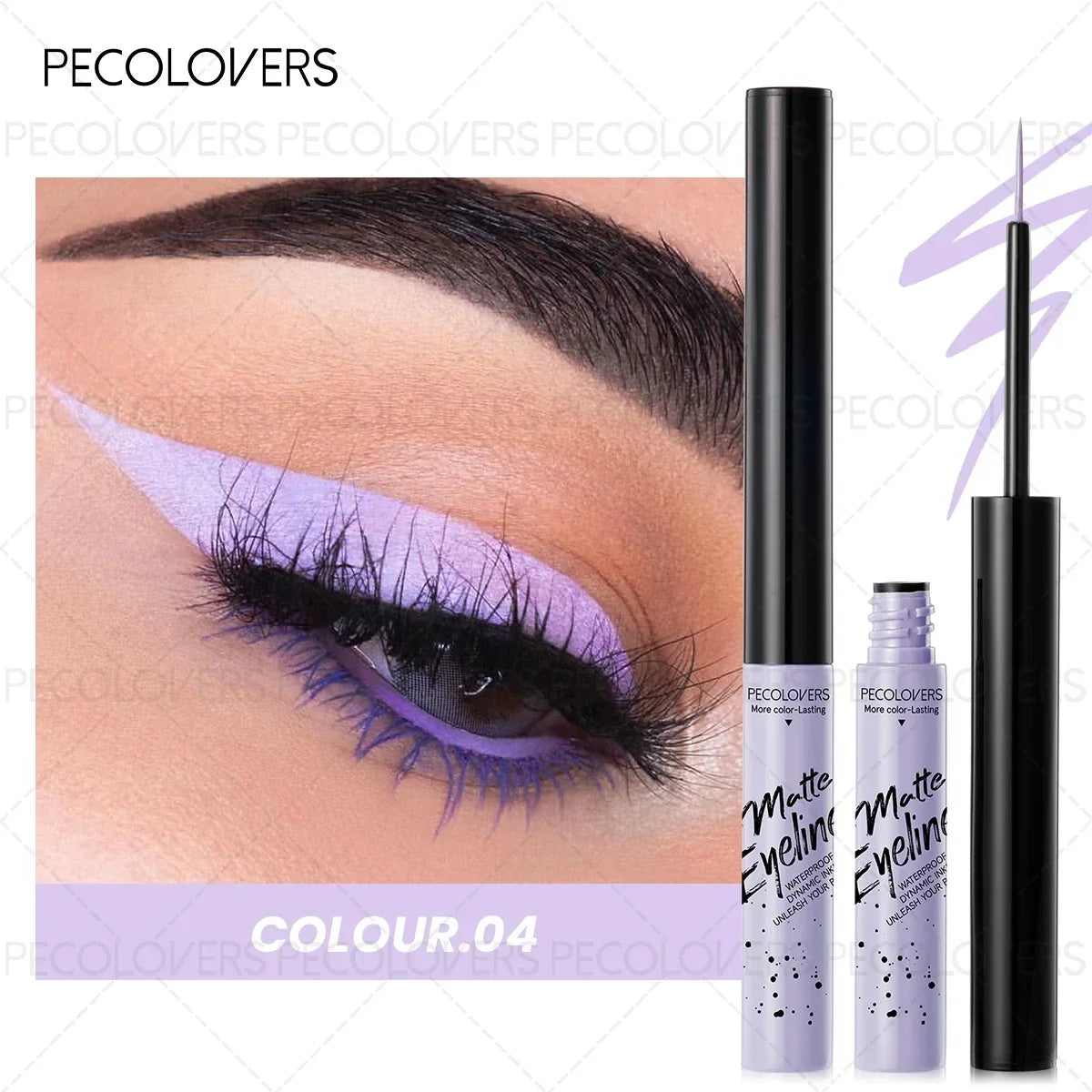 1PC Matte Color Eyeliner Pen Liquid, Durable, Easy to Color, Fast Drying, Smooth, Not Easy to Take Off Makeup