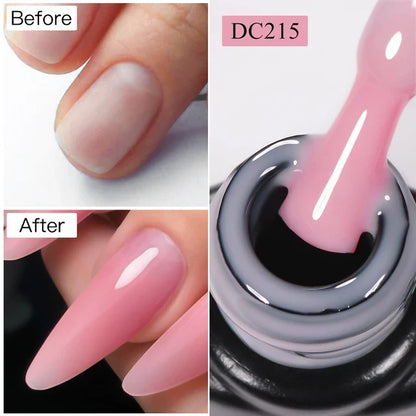 MTSSII 7ml Quick Extension Nail Polish Jelly Transparent Nude Pink Red Hard Gel  Quick Building Nail Art Gel Varnish For Nails
﻿