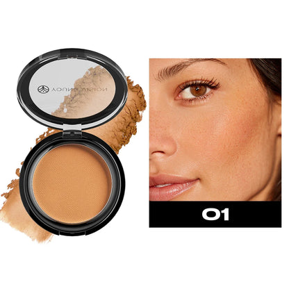 Woman makeup 6-Color Matte Bronze Powder Velvety Smooth Natural Setting Powder Makeup