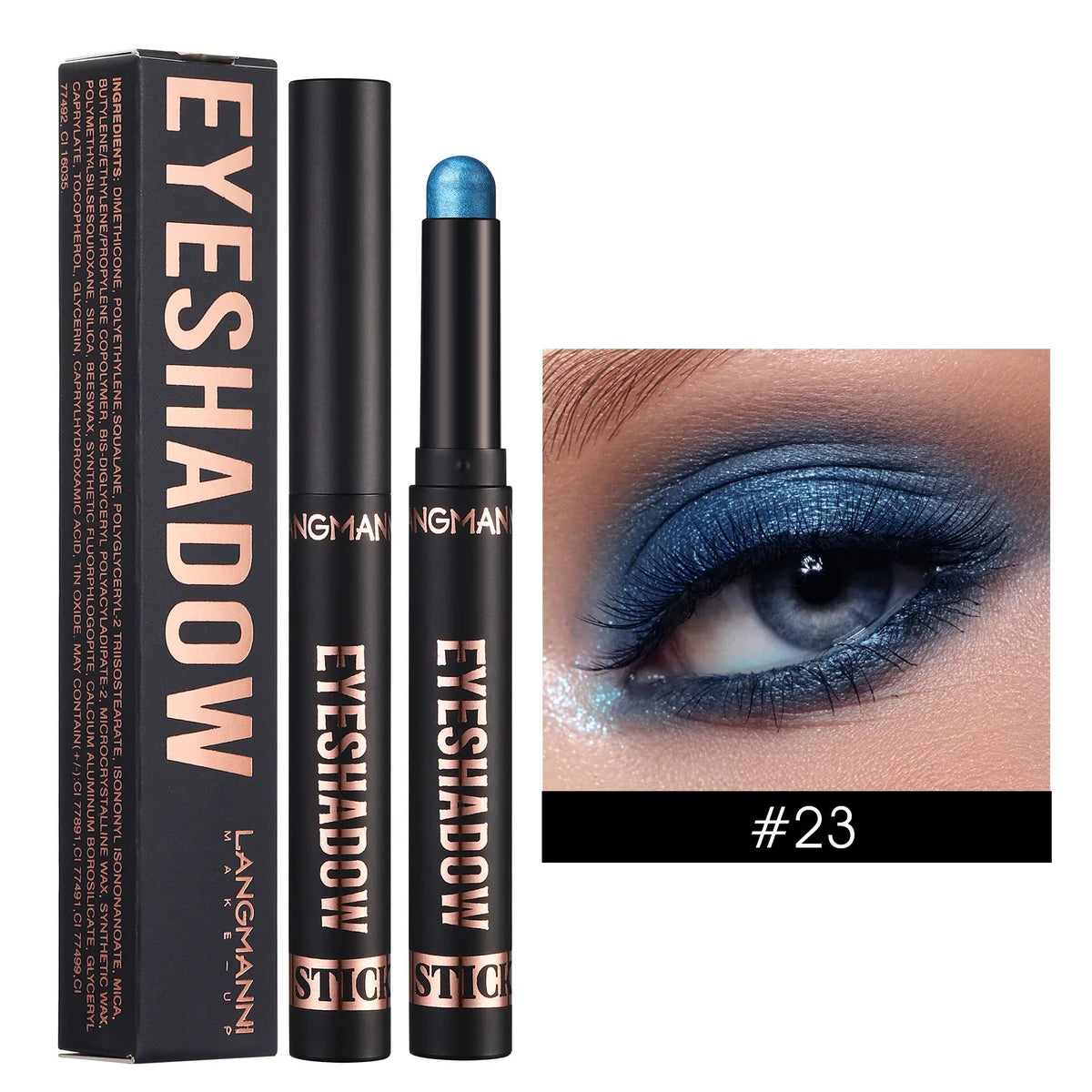 LANGMANNI 16 color pearl eyeshadow stick waterproof long lasting color eyeshadow Face Highlight
