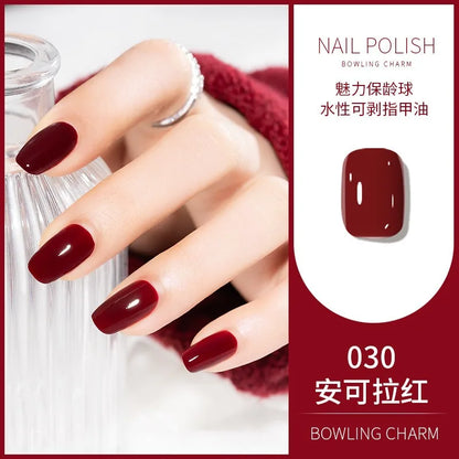 40 Colors New Nail Polish for Summer Water-based Quick Drying Tearable Nail Art Semipermanent Monochrome No Baking Lamp Varnish