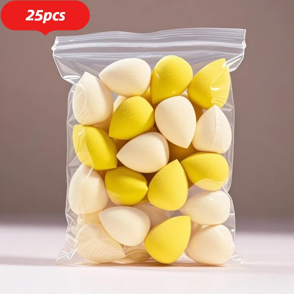 25PCS Professional Makeup Sponges - No Clumping, Saves Foundation! Blending Beauty Sponge for Flawless Liquid/Powder Makeup