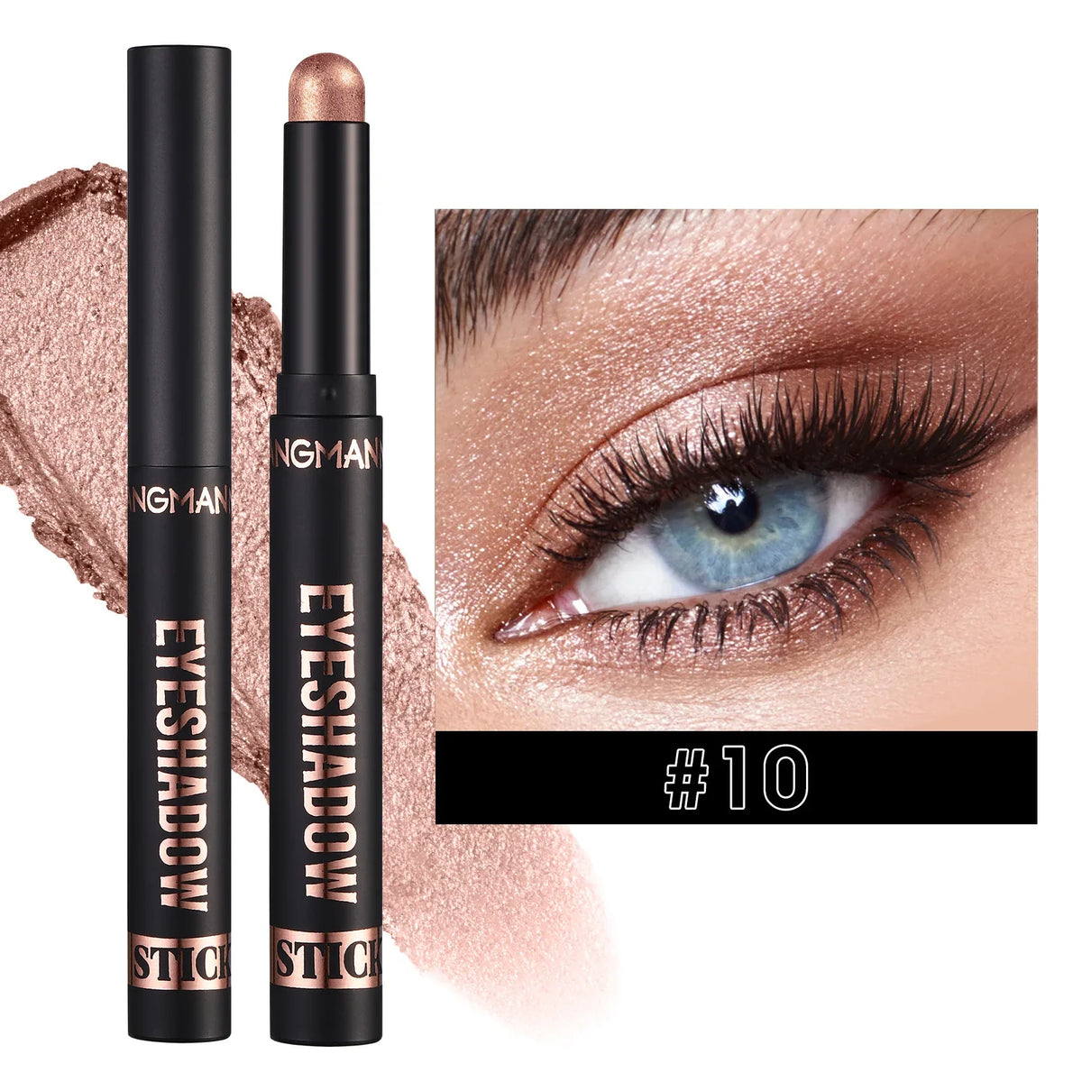 LANGMANNI 16 color pearl eyeshadow stick waterproof long lasting color eyeshadow Face Highlight