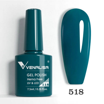 Venalisa HEMA TPO FREE Nail Gel Polish Glitter Gorgeous Full Coverage Soak Off UV LED French Nail Jelly Pink Nude Collection