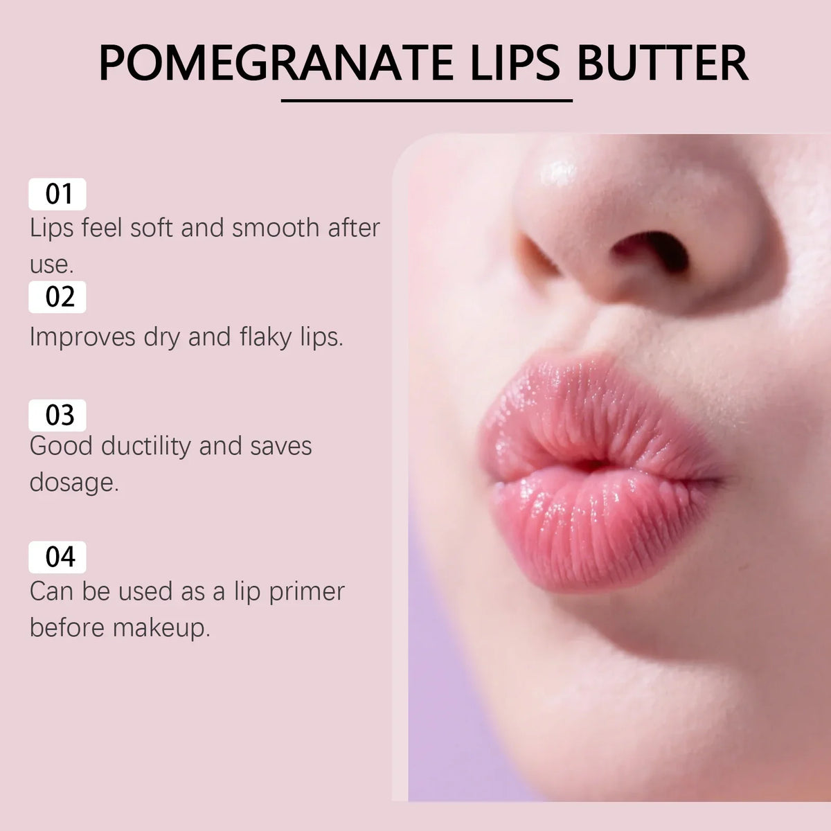 Lip Mask Overnight Moisturizing Lips Butter Balm with Hyaluronic Acid Smooth Lips Lines Anti-Cracking Exfoliating Dry Lips Care