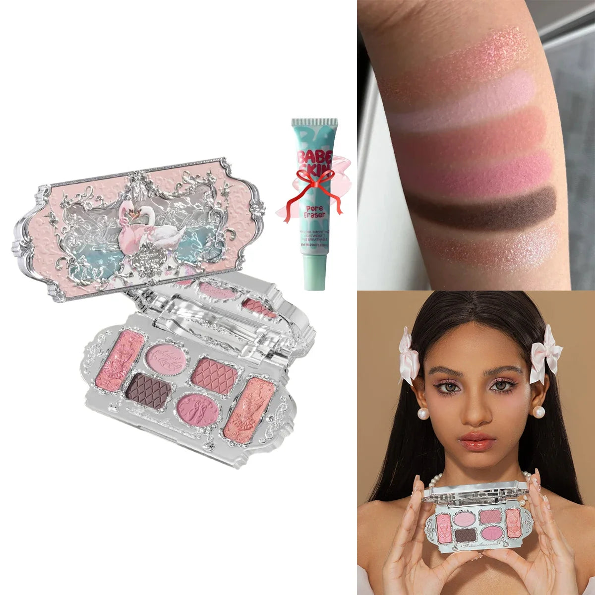 Flower Knows Chocolate Wonder-Shop 8-Color Eyeshadow Palette