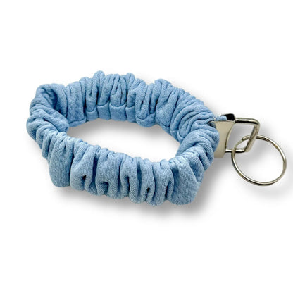Light Blue Bullet Scrunchie Wristlet