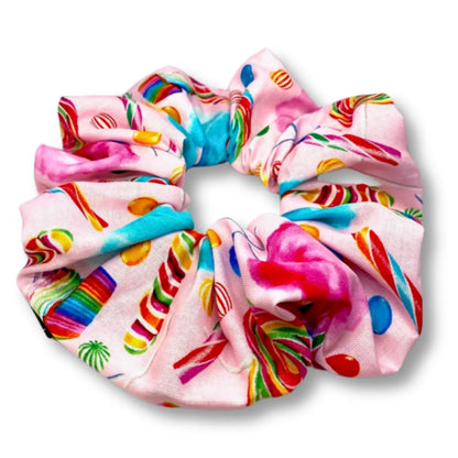 Pink Candy Scrunchie