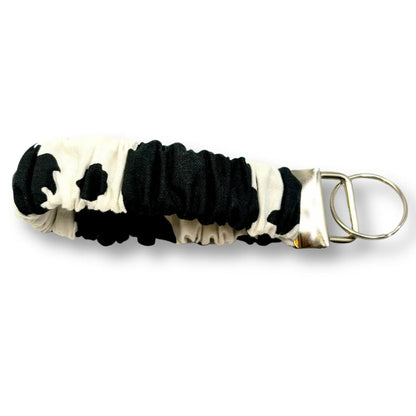 Cow Print Scrunchie Wristlet